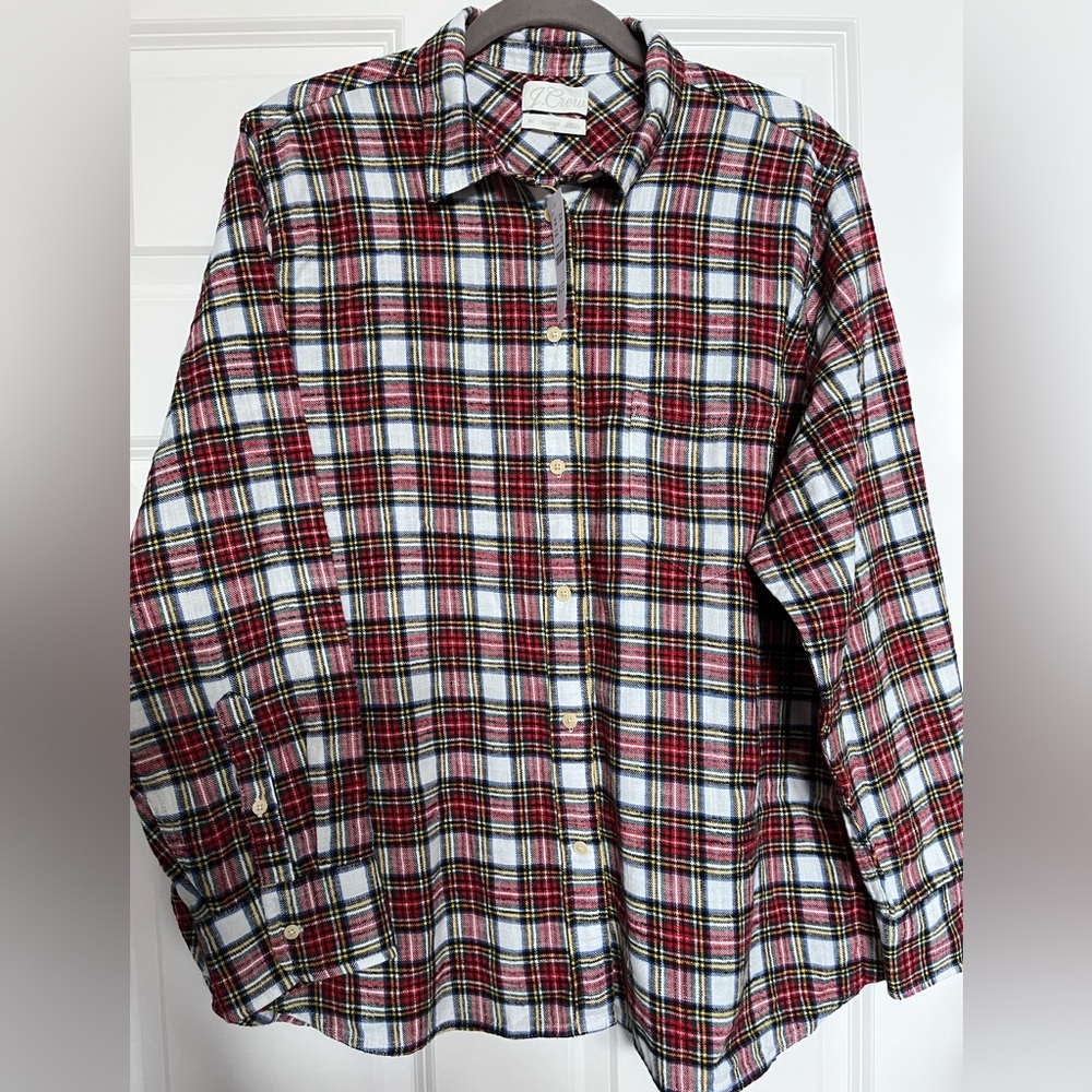 J. Crew Classic Women’s Plaid Shirt Sz 20 NWT